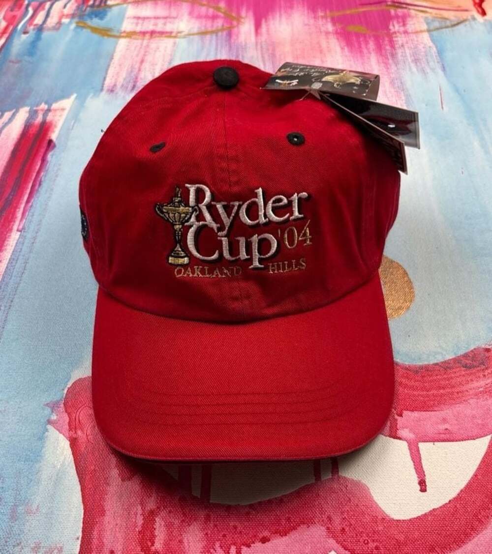 Ahead Ryder Cup 2004 Oakland Hills Red Ballmarker Golf Hat NWT
